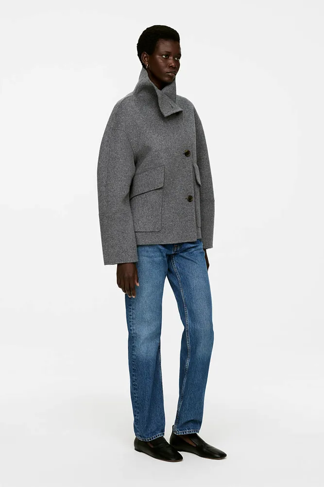 Полупальто из смесовой шерсти ARKET