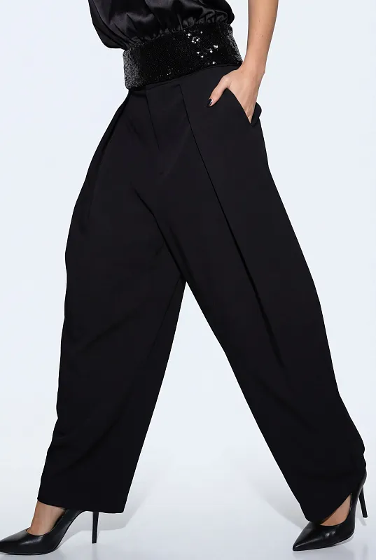 Брюки Balloon с защипами ZARA Брюки Balloon с защипами ZARA