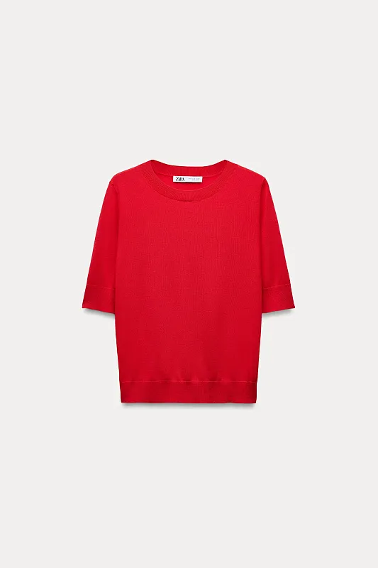 Трикотажный топ ZARA   Трикотажный топ ZARA