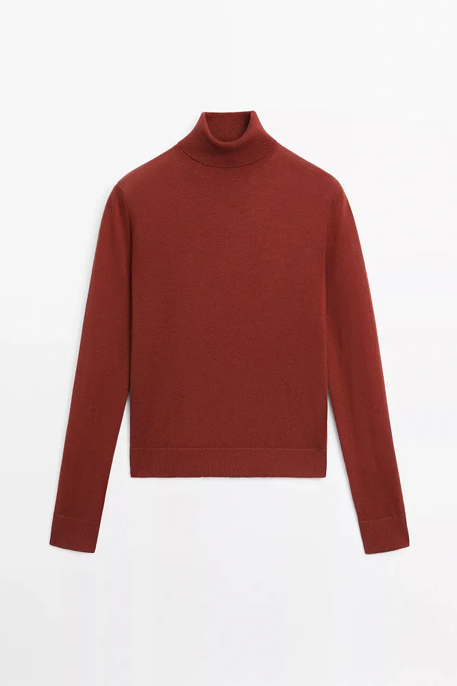 Водолазка из смесовой шерсти MASSIMO DUTTI