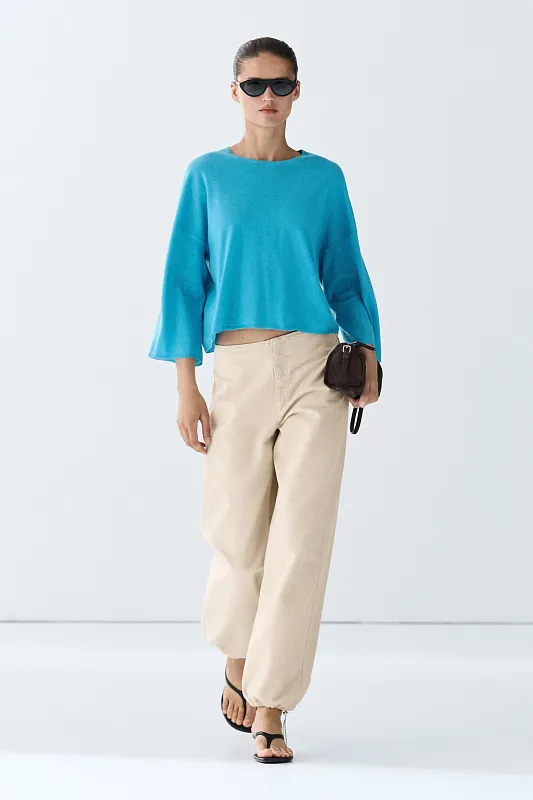 Тонкий трикотажный джемпер MASSIMO DUTTI Тонкий трикотажный джемпер MASSIMO DUTTI
