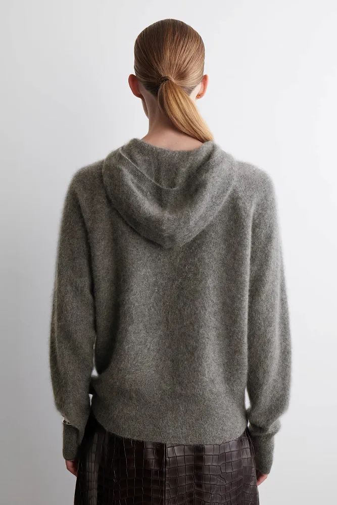 Худи из чистого кашемира с начесом COS