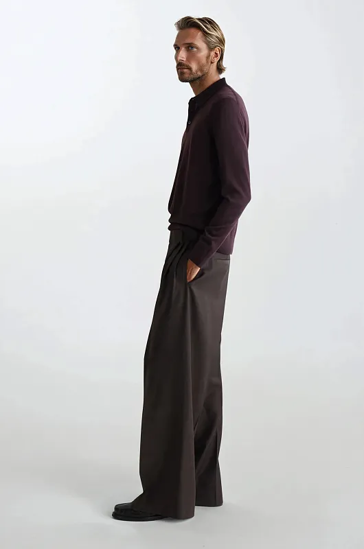 Джемпер-поло из шерсти мериноса COS Джемпер-поло из шерсти мериноса COS