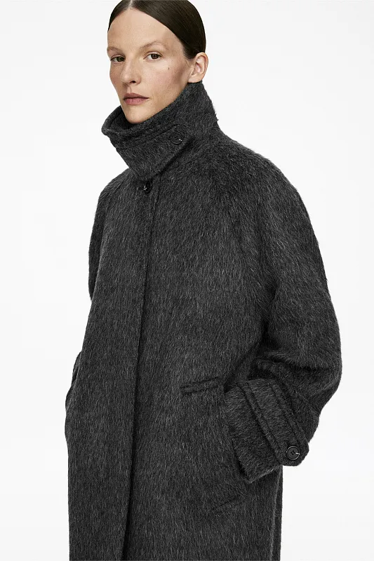 Пальто из смеси шерсти и альпаки ARKET   Пальто из смеси шерсти и альпаки ARKET