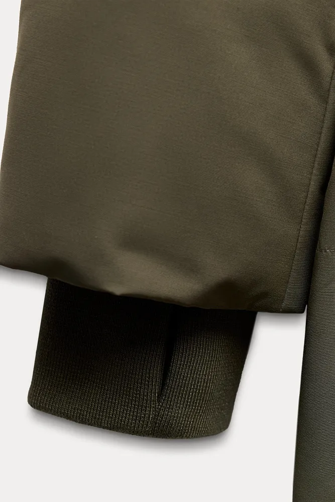 Длинный непромокаемый пуховик ZARA