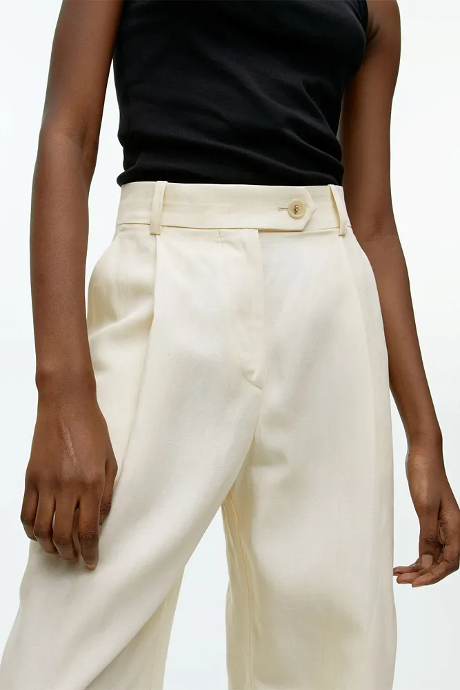 Льняные брюки из лиоцелла ARKET