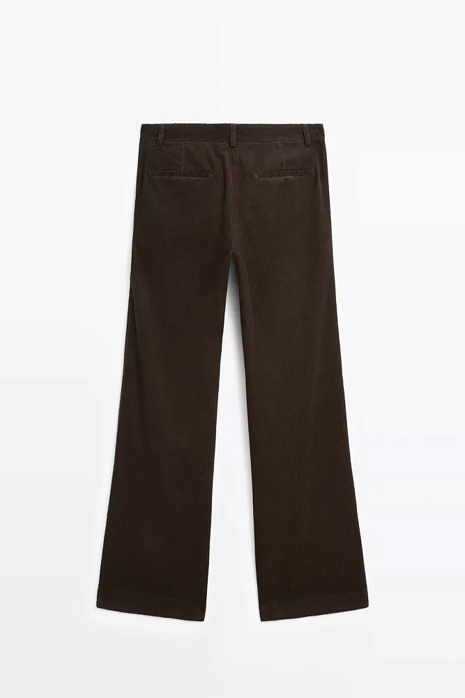 Расклешенные вельветовые брюки MASSIMO DUTTI