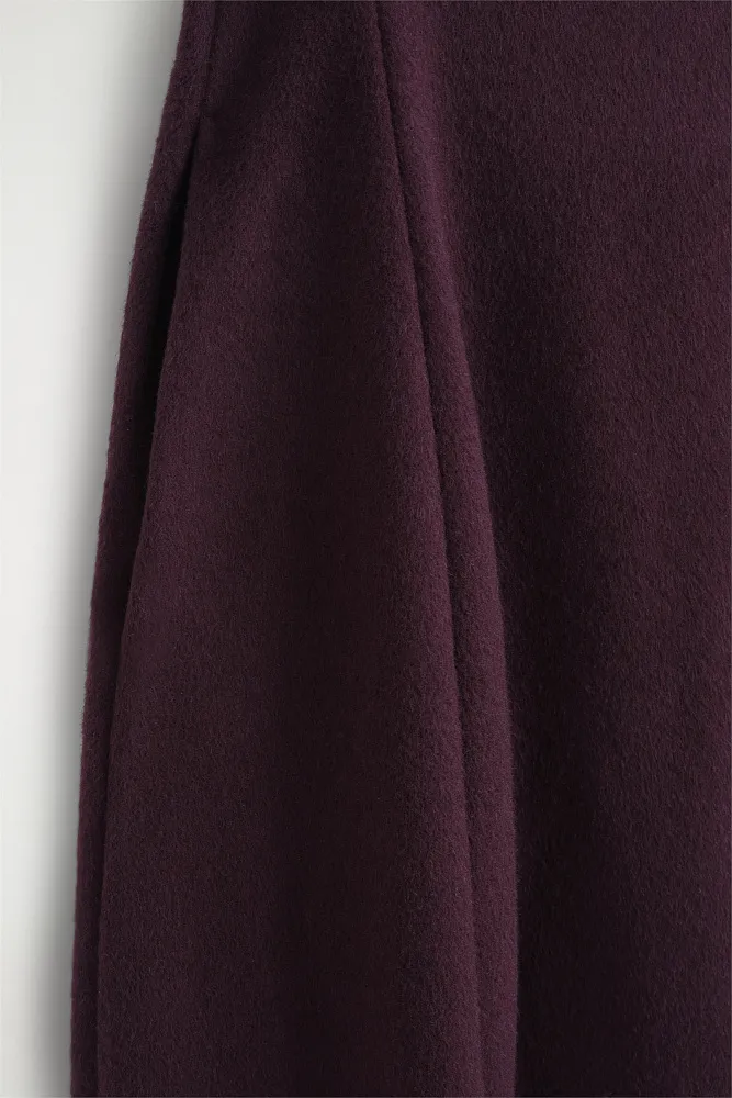 Скульптурное платье-миди из ворсистой шерсти COS
