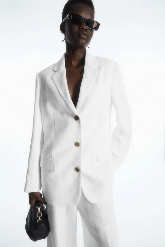 Свободный пиджак из льна Свободный пиджак из льна