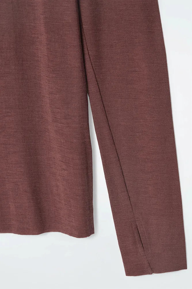 Лонгслив из шерсти мериноса COS