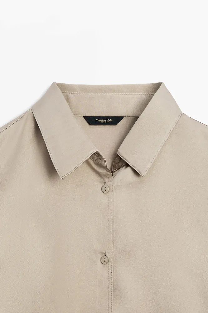 Атласная блуза MASSIMO DUTTI