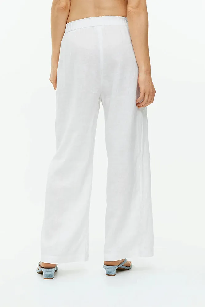 Широкие льняные брюки ARKET