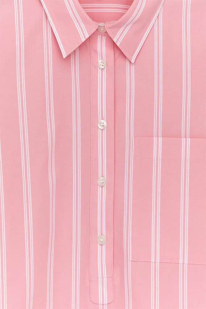 Хлопковая рубашка-поповер ARKET