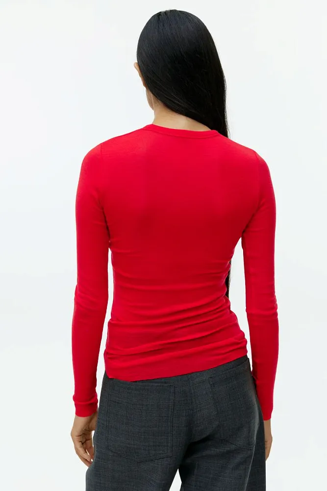 Лонгслив из шерсти мериноса ARKET