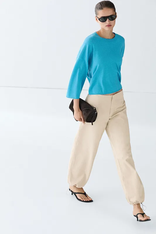 Тонкий трикотажный джемпер MASSIMO DUTTI Тонкий трикотажный джемпер MASSIMO DUTTI