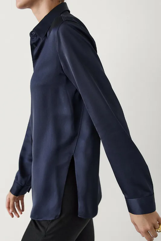 Атласная блуза MASSIMO DUTTI Атласная блуза MASSIMO DUTTI