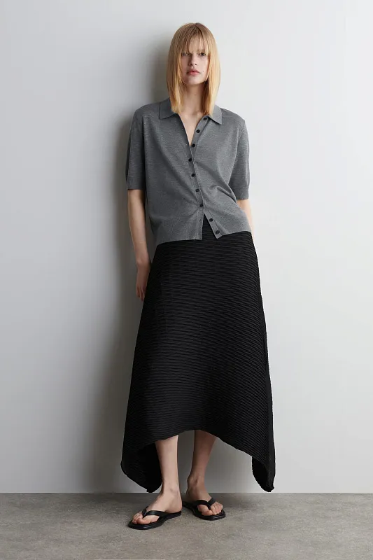 Кардиган-поло из мериносовой шерсти COS Кардиган-поло из мериносовой шерсти COS