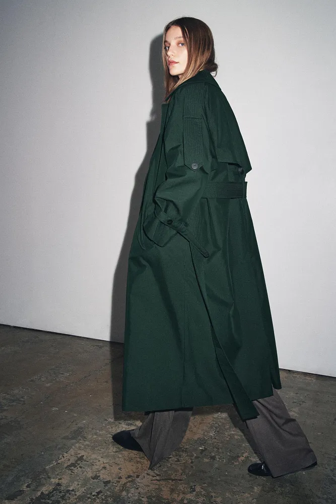 Водоотталкивающий тренч ZARA