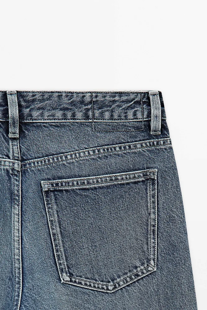 Широкие джинсы со средней посадкой MASSIMO DUTTI