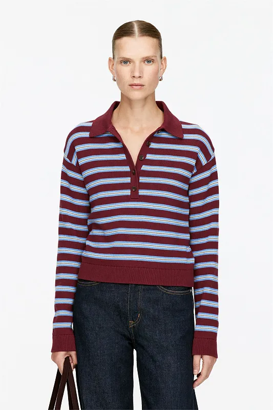 Трикотажная рубашка-поло