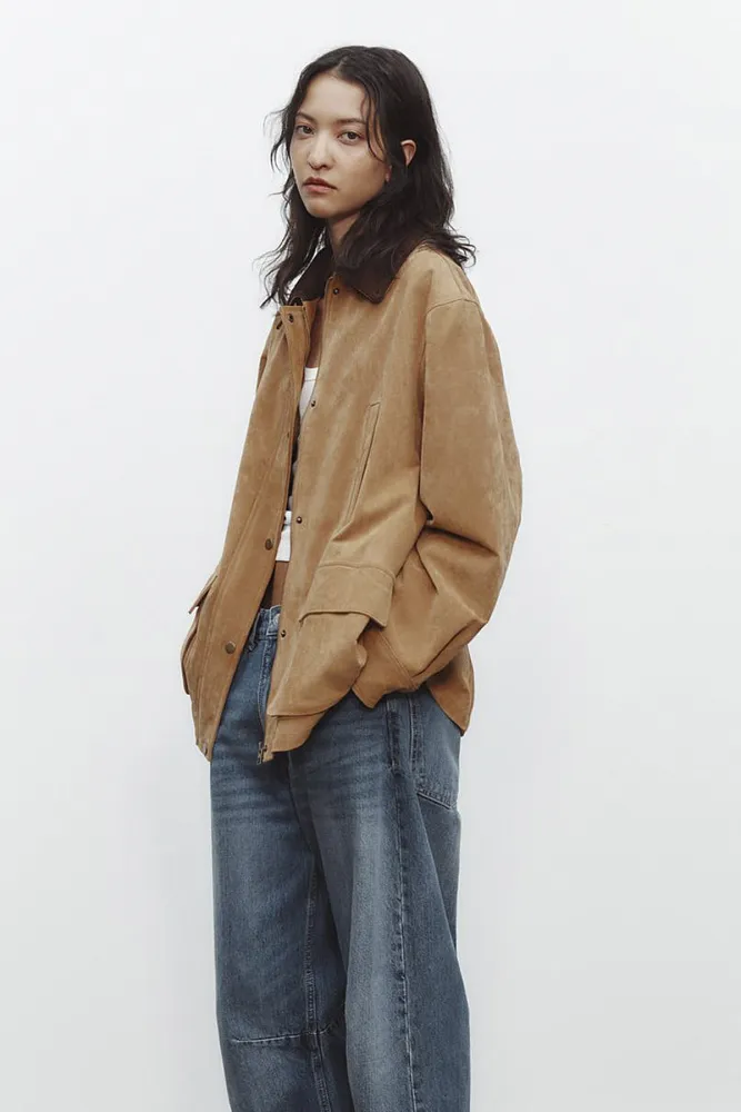 Куртка из замши