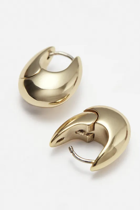 Овальные серьги-кольца & OTHER STORIES Овальные серьги-кольца & OTHER STORIES