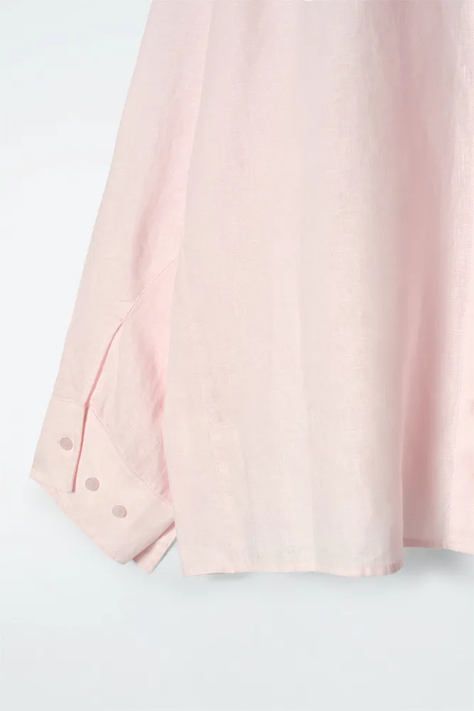 Льняная рубашка свободного кроя COS