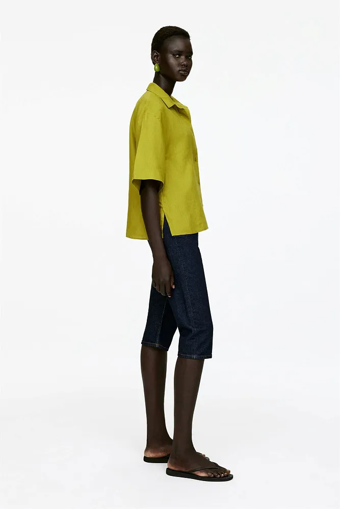 Свободная льняная рубашка ARKET