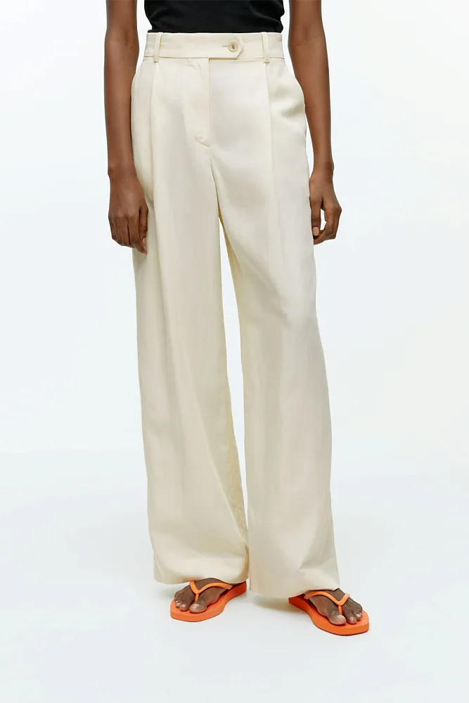 Льняные брюки из лиоцелла ARKET