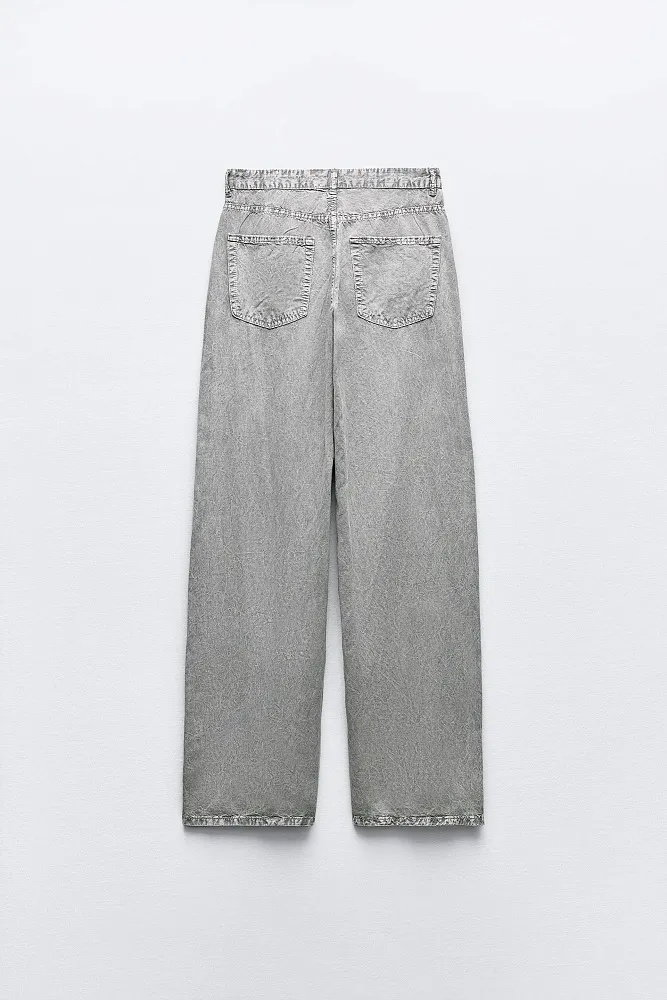 Струящиеся джинсовые брюки ZARA