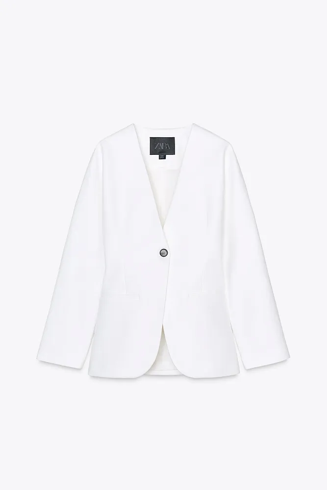 Пиджак из льна ZARA