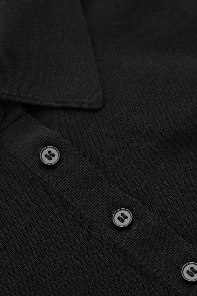 Поло из шелкового трикотажа COS