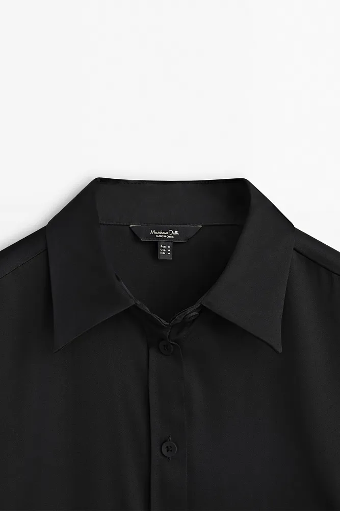 Атласная рубашка MASSIMO DUTTI