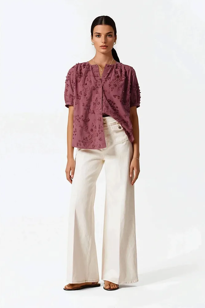 Блуза свободного кроя с рукавами-фонариками & OTHER STORIES