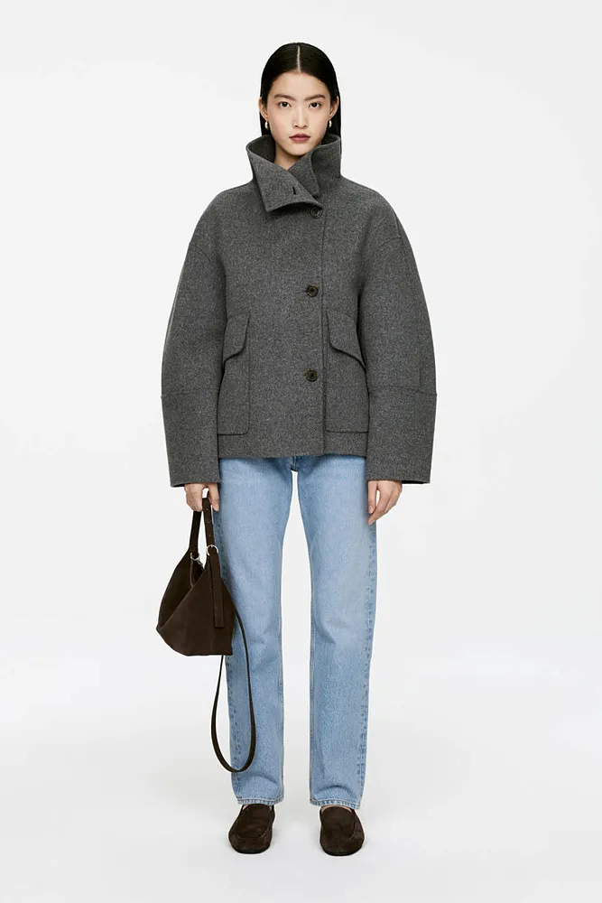 Замшевая сумка ARKET