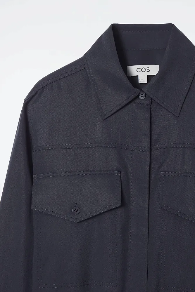 Платье-рубашка с поясом COS