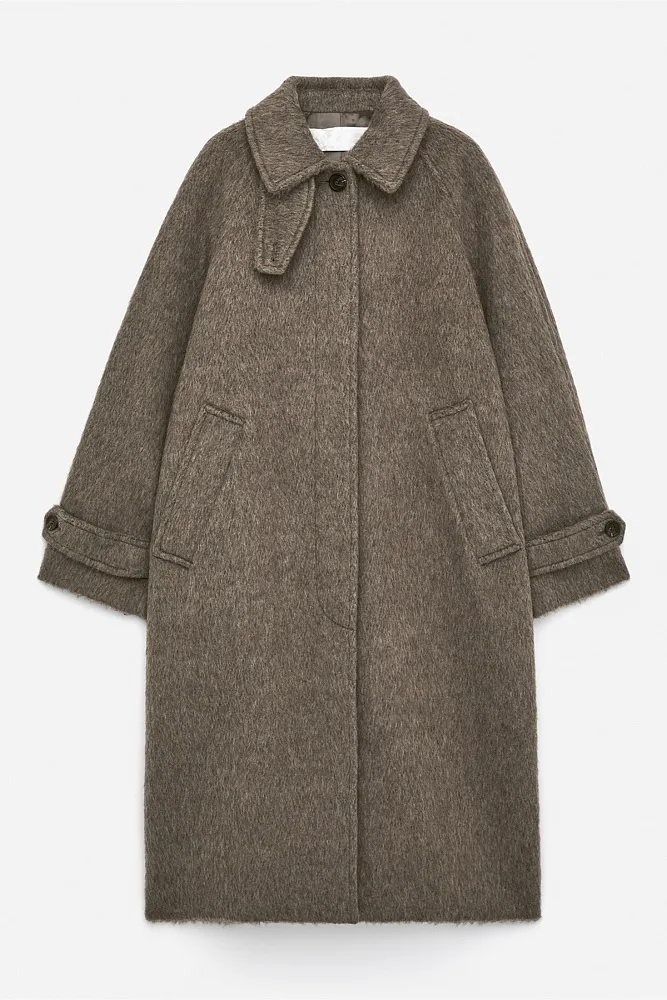 Пальто из смеси шерсти и альпаки ARKET