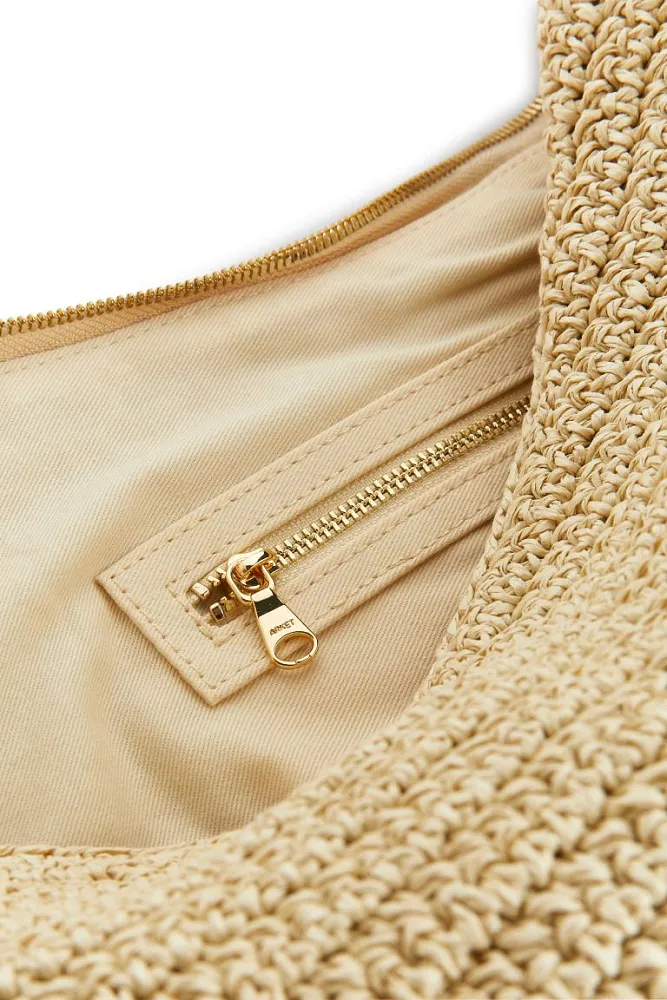 Соломенная сумка ARKET