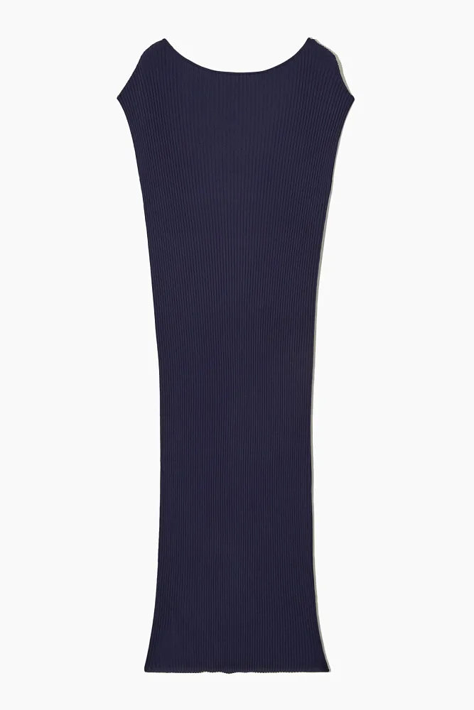 Платье миди с вырезом-лодочкой COS