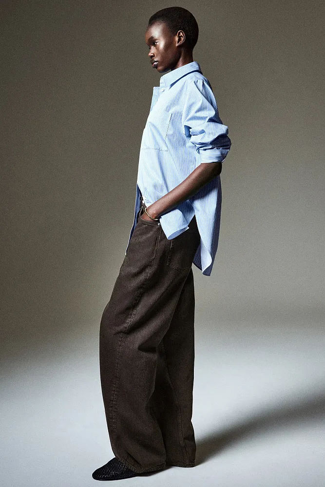 Рубашка из хлопка пима COS