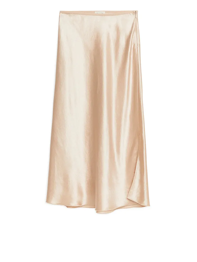 Атласная юбка ARKET