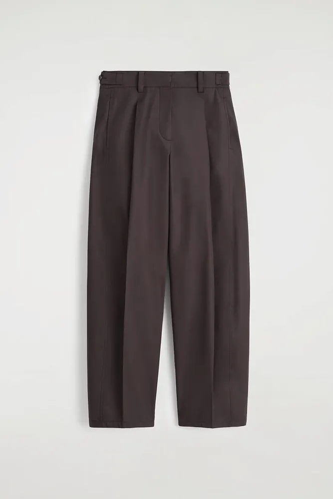 Хлопковые брюки-бочонки COS