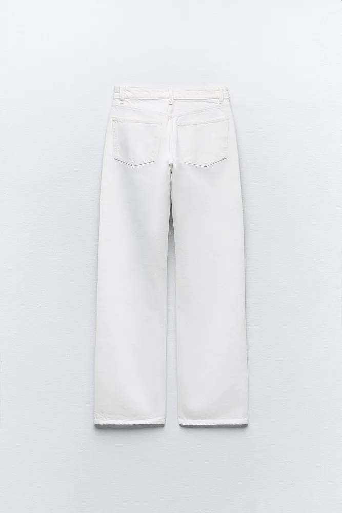 Широкие джинсы TRF со средней посадкой ZARA