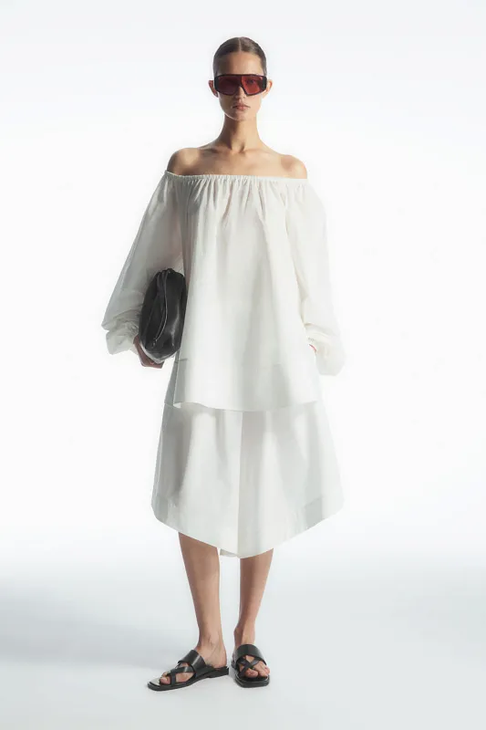 Широкие шорты со сборками