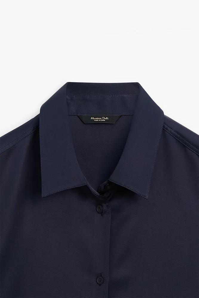 Атласная блуза MASSIMO DUTTI