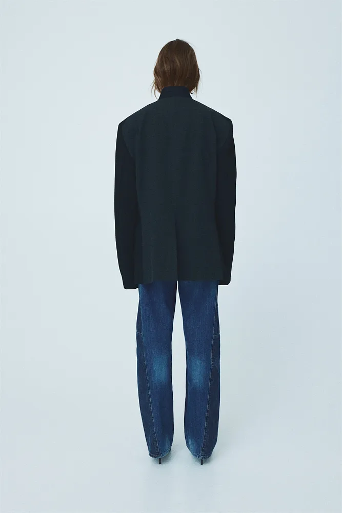 Двухцветные джинсы широкого кроя H&M Studio Collection