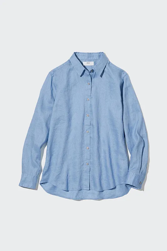 Рубашка из льна UNIQLO Рубашка из льна UNIQLO