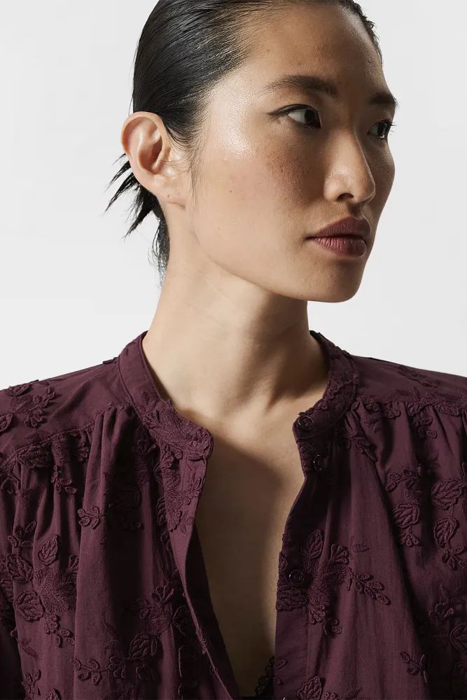 Объемная блуза с цветочной аппликацией & OTHER STORIES