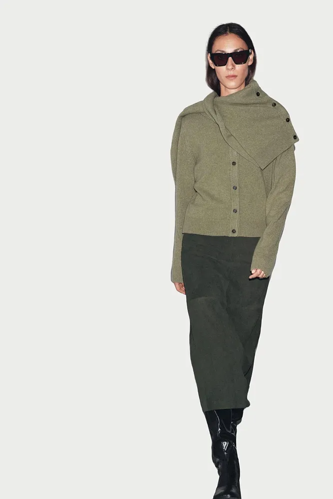 Кардиган из кашемира и шерсти