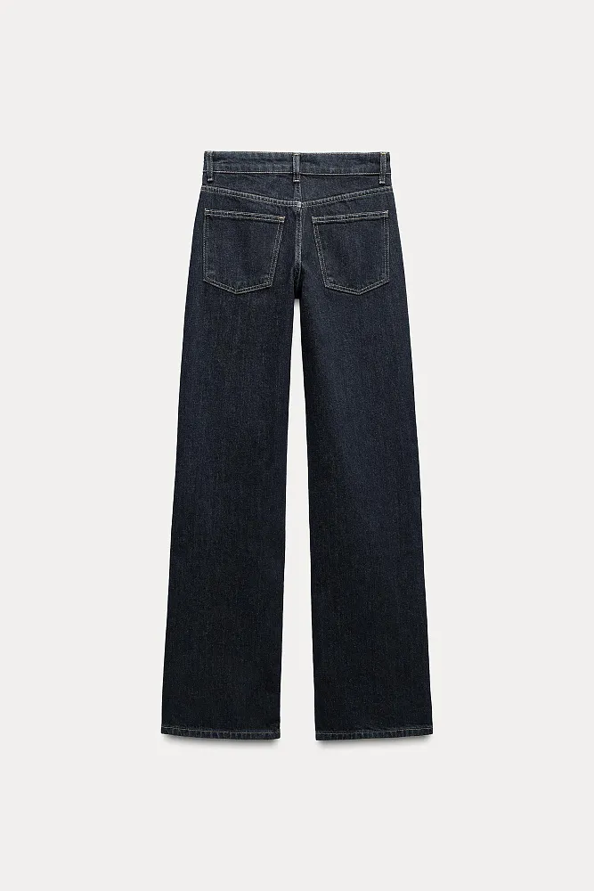 Широкие джинсы TRF со средней посадкой ZARA